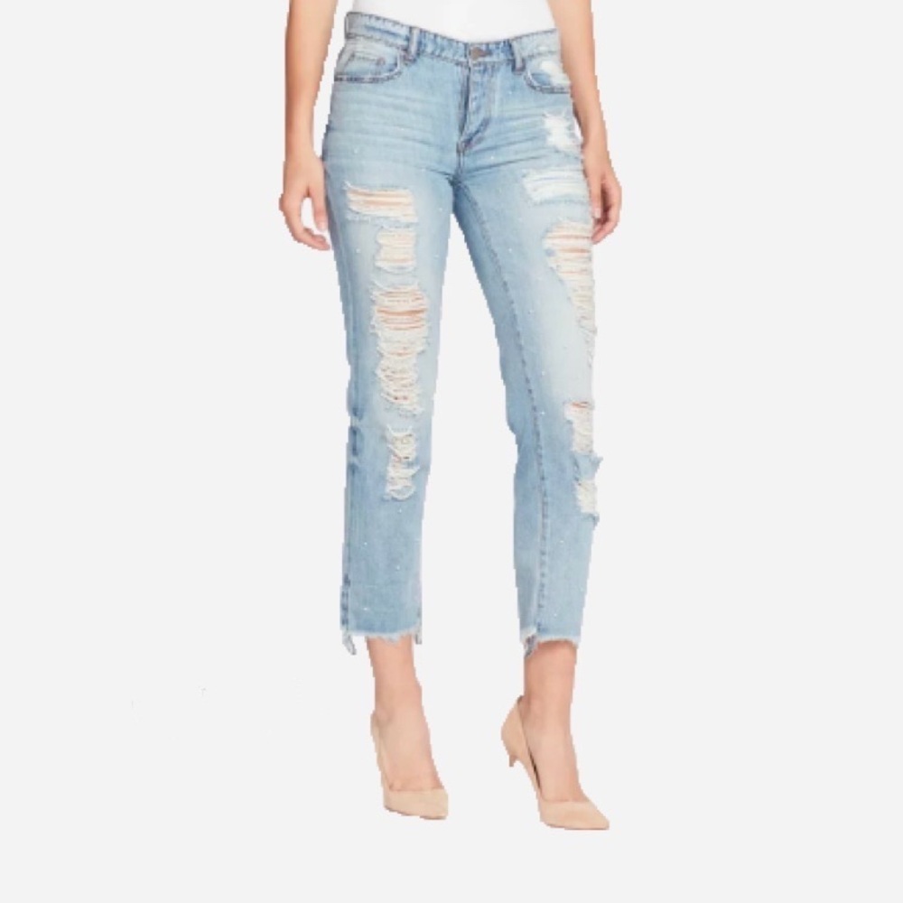 🌸New🌸 William Rast Ripped Boyfriend Jeans 30 NWT